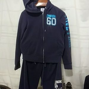 Pink NFL. warmup suit